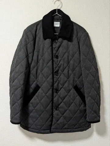 TAKEO KIKUCHI 다크 그레이 퀼팅 자켓
