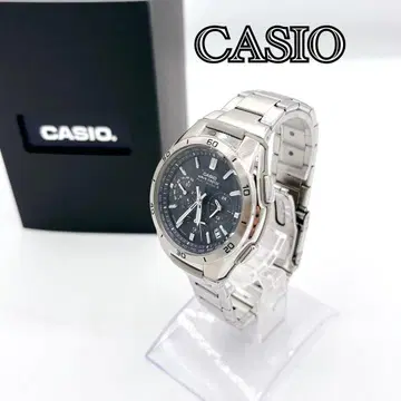 CASIO 카시오 웨이브 셉터 전파 솔라 손목시계 상자 설명서 포함