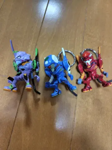 에반게리온 피규어형 키링 3개 세트