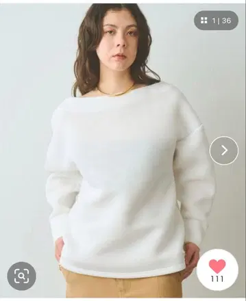 [택 포함 새상품] 오프숄더 던볼 풀오버 [윔 가젯]