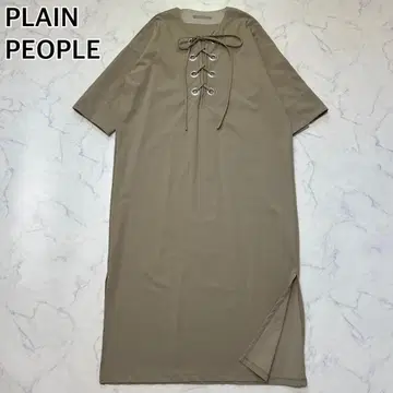 [컨디션 최상] 플레인 피플 레이스업 스트레치 롱 원피스 M