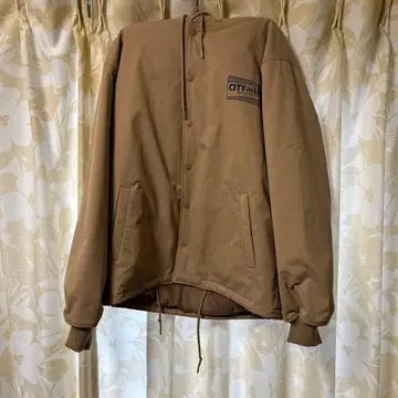 RODEO CROWNS 후드 부착 브라운 나일론 자켓