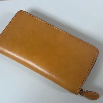 도치기 가죽 남성용 장지갑 브라운