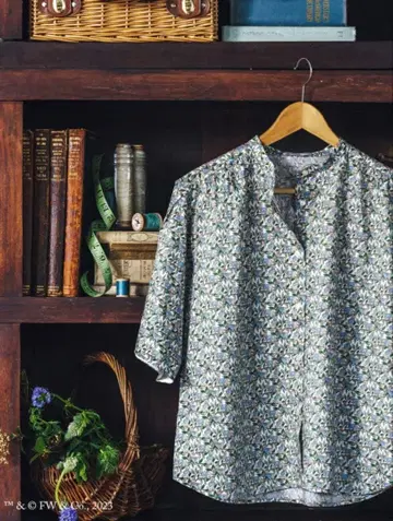 [새상품] 애프터눈 티 피터 래빗 블라우스 그린 리버티