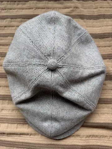 벨라폰테 울 헤링본 헌팅 캡 L 사이즈 그레이