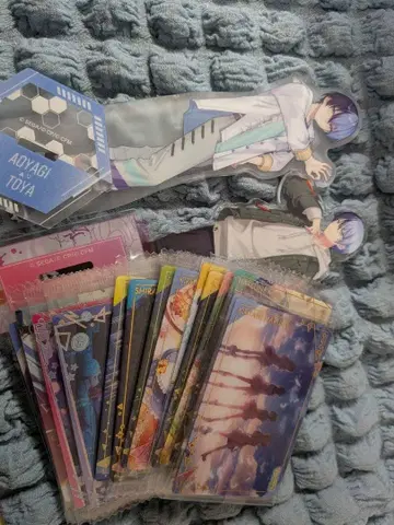 아오야기 토야 아크릴 스탠드와 카드 세트