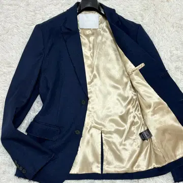 새상품급 레어 L DOWBL 테일러드 자켓 헤링본 컷오프