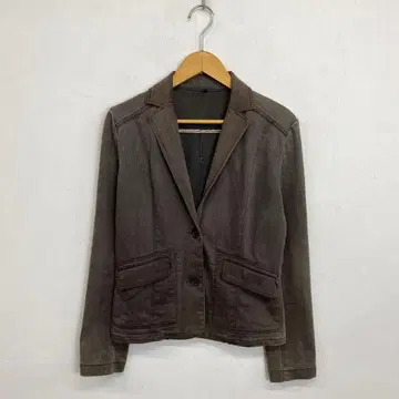 PEYTON PLACE 테일러드 자켓 브라운 그런지 얼룩덜룩 염색