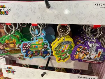 USJ 한정판 닌텐도 월드 5주년 키체인 세트
