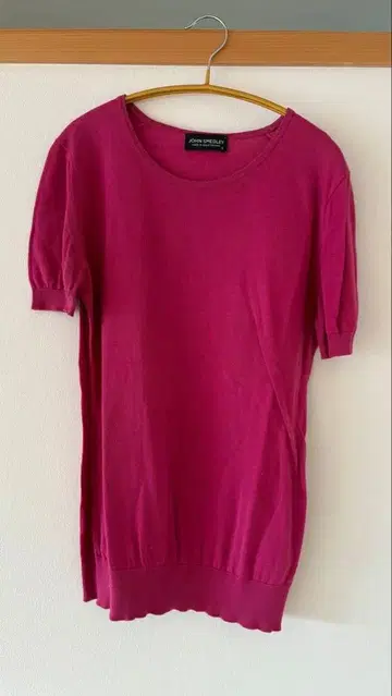 JOHN SMEDLEY 반팔 니트 S 마젠타