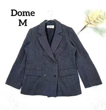 돔 테일러드 자켓(M) 더블 브레스트 헤링본 스타일 페미닌