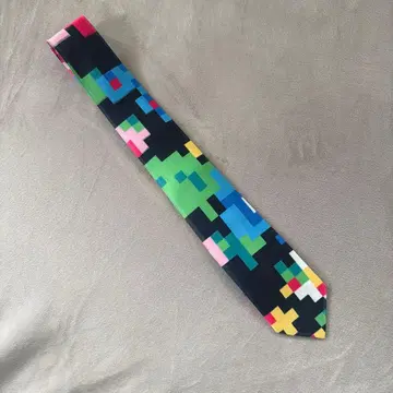 ANREALAGE 멀티 컬러 픽셀 넥타이