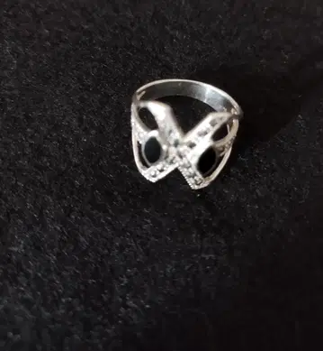 빈티지 오닉스 & 마카사이트 & sv925 반지 16호