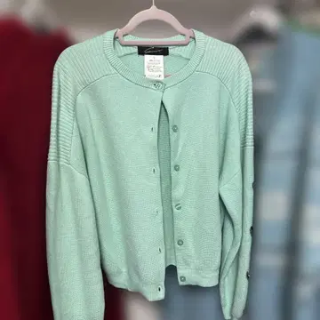 스태닝 루어 민트 컬러 가디건 S