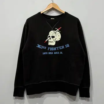 버즈릭슨 전면 V 스컬 밀리터리 맨투맨 셔츠 42 XL 토요