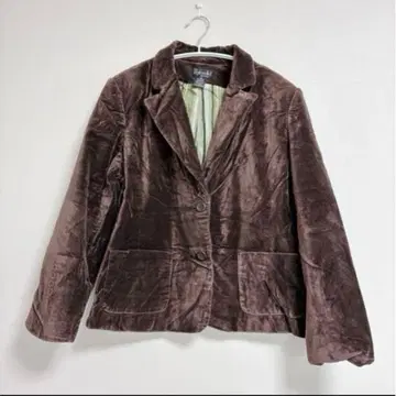 새상품급 브라운 벨벳 자켓 [ L ]