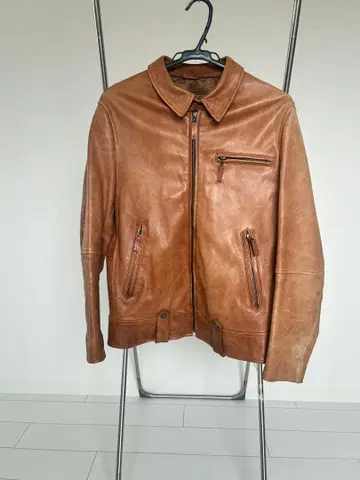 브라운 가죽 자켓 L 사이즈