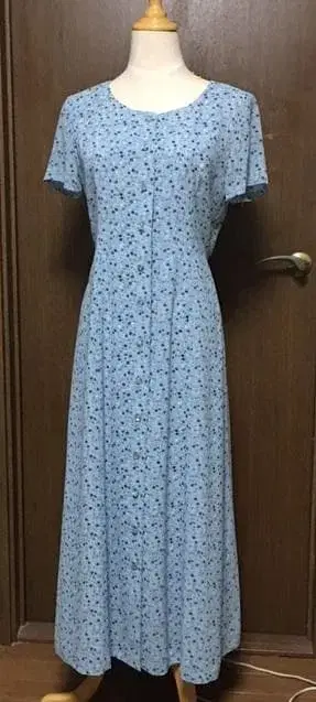 앨리스버리 도쿄 스타일 꽃무늬 플레어 롱 원피스 9호 사이즈