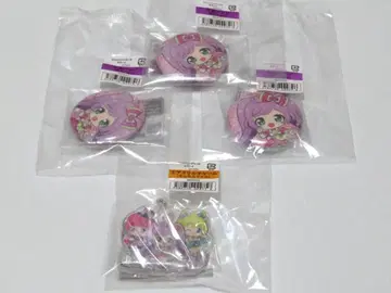 프리파라 아소토 복권 라라 캔뱃지 아크릴 키링 4점