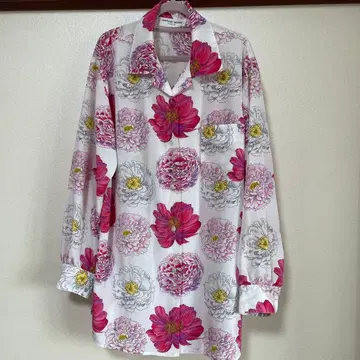 HANAE MORI PARIS 꽃 패턴 블라우스 (M)