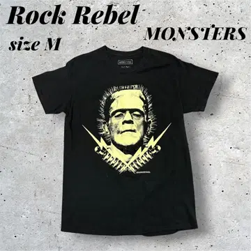 Rock Rebel Monsters Frankenstein 영화 T셔츠