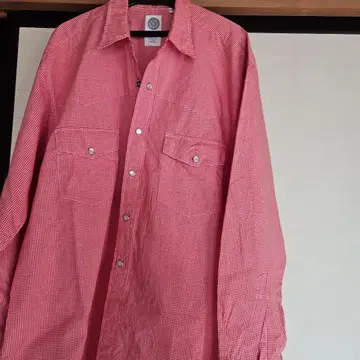 OUTER LIMITS 빨간색 체크 긴팔 셔츠 L