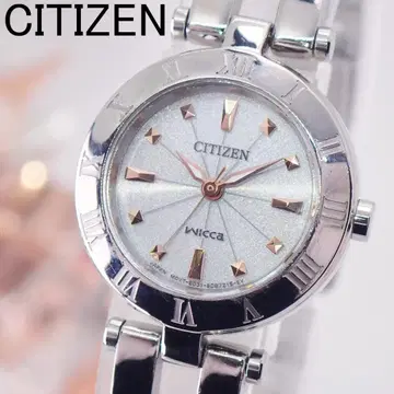 작동 시티즌 위카 솔라 라메 다이얼 뱅글 워치 손목시계