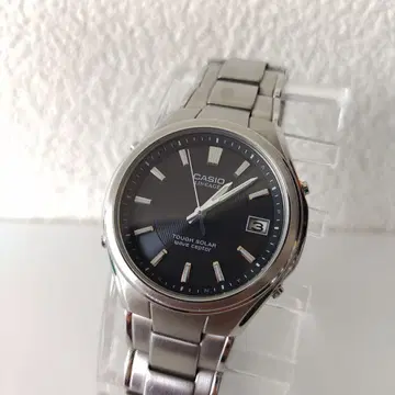 카시오 남성용 전파 솔라 스테인리스