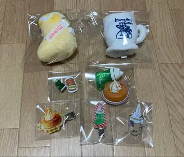 코메다 커피 마스코트, 키링, 피규어 등 9점 세트