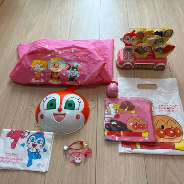 호빵맨 여아용 세트 핸드 타월 (새상품) 크레이프 가게 앞머리 클립