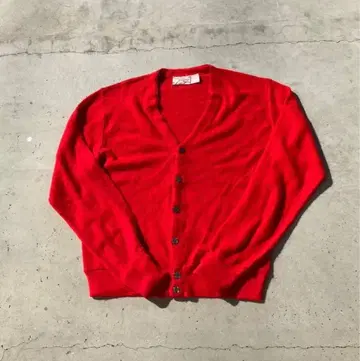 THE FOX COLLECTION 레드 가디건 X-BIG 70s