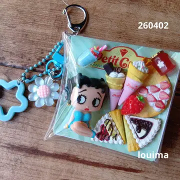 가챠 파우치 크레이프 대장 Betty Boop 리멘트 미니 크레이프