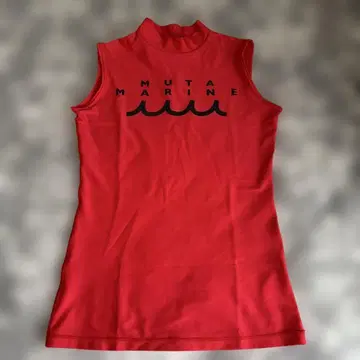 muta marine 빨간색 슬리브리스 셔츠 S