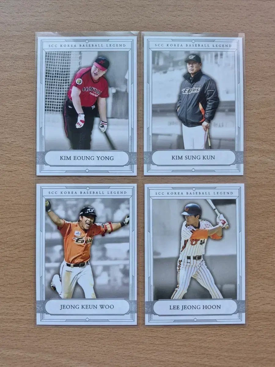 SCC KBO 국보 김응용, 김성근, 이정후, 정근우 카드 4장랏 판매