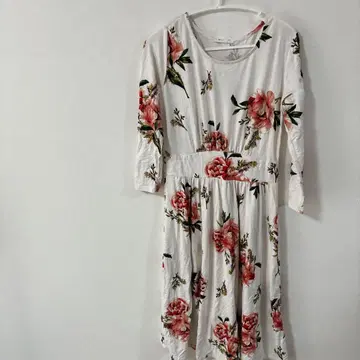 새상품급 [free 사이즈] Reb & J. 플라워 무늬 긴팔 원피스