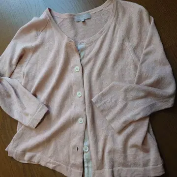 마가렛호웰 / 린넨코튼 가디건 더스티 핑크