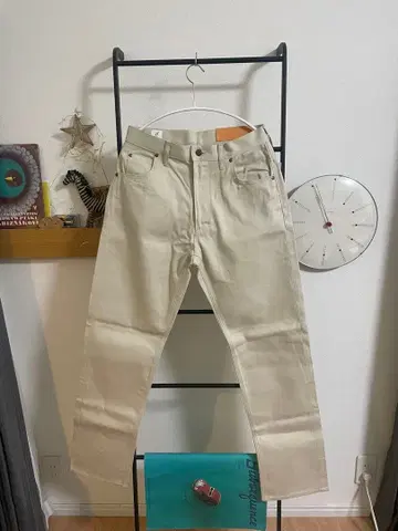 ANATOMICA 아이보리 코튼 데님 팬츠 사이즈 30