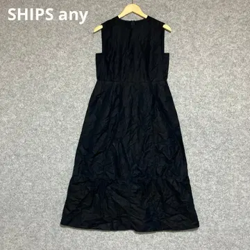 SHIPS any 블랙 슬리브리스 롱 원피스