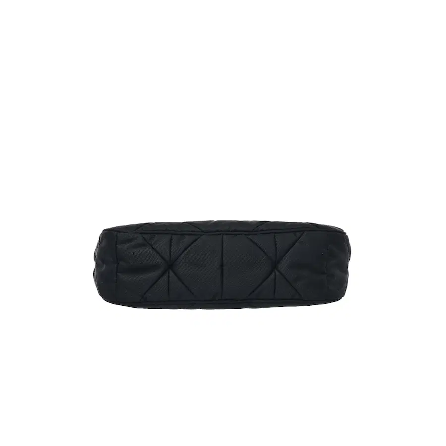 Prada Re-Edition 绗缝 Saffiano 皮革和再生尼龙单肩包 黑色