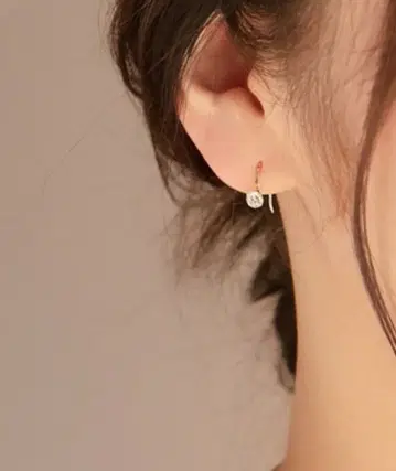 phoebe K10 브리리앙 링 귀걸이 한쪽