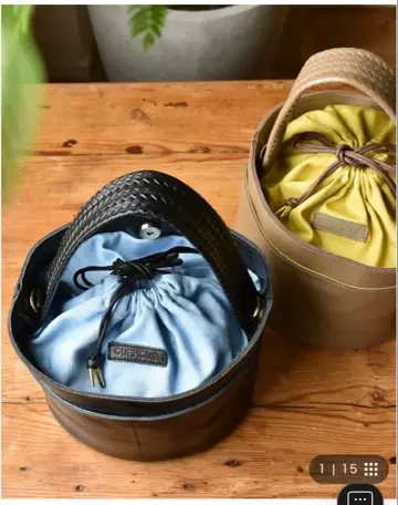 OURHOME 코다와리 가죽 포트백 블랙 가죽 가방 버킷백