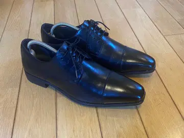 비즈니스 슈즈 스트레이트 팁 (외날개식) 천연 가죽 26.5cm