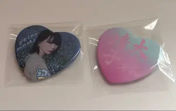 오오모리 세이코 하트형 캔뱃지