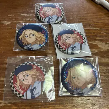 도쿄 리벤저스 사노 만지로 마이키 캔뱃지 츠리비레 5점