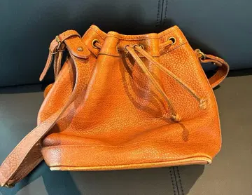 랄프 로렌 숄더백 복조리백 로고 있음 주름 가죽 사선 크로스 가능