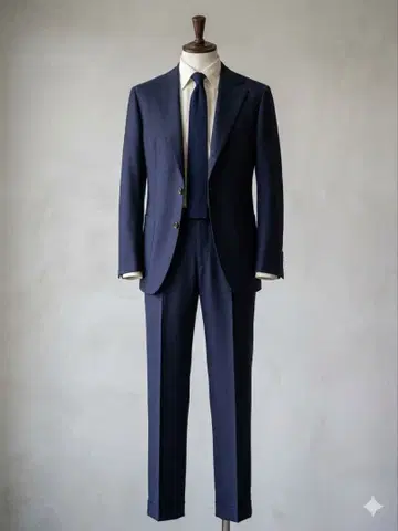 인기 수트 3종 세트 네이비 비즈니스 정장 4버튼 셋업