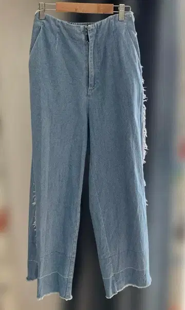 MILKFED 프린지 데님 팬츠 S 사이즈 데님 MILKFED 프린지