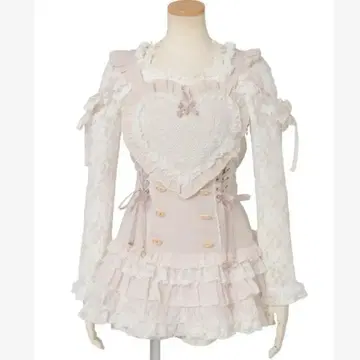 리즈리사 하트 에이프런 점프스커트 셋업 택 포함 새상품