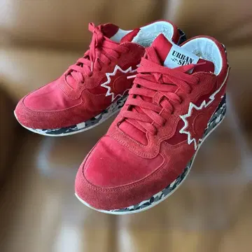 무타 URBAN SUN 레드 스니커즈