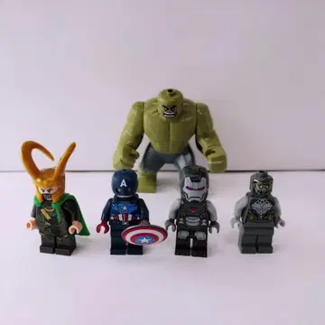 레고 마블 헐크 캡틴 아메리카 로키 치타우리 워 머신